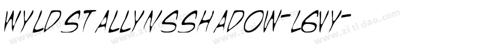 WyldStallynsShadow-L6Vy字体转换