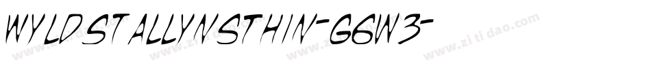 WyldStallynsThin-g6w3字体转换