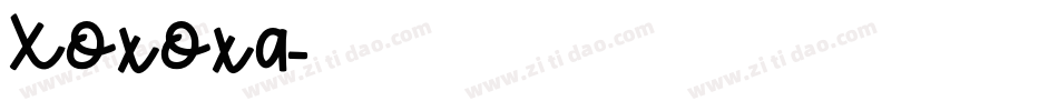 Xoxoxa字体转换