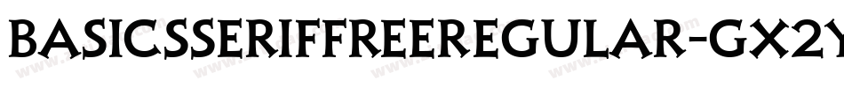 BasicsSerifFreeRegular-gx2Y5字体转换