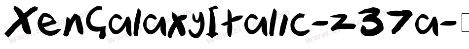 XenGalaxyItalic-z37a字体转换
