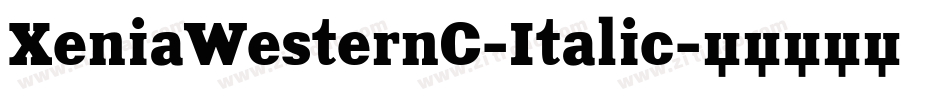 XeniaWesternC-Italic字体转换