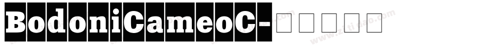 BodoniCameoC字体转换