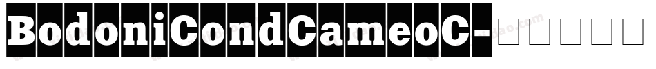 BodoniCondCameoC字体转换