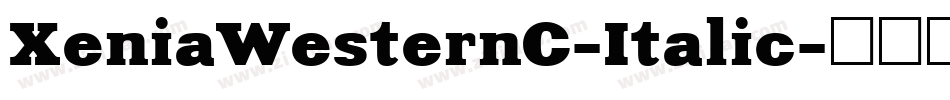 XeniaWesternC-Italic字体转换