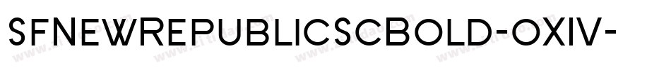 SfNewRepublicScBold-oX1V字体转换 SfNewRepublicScBold-oX1V字体转换