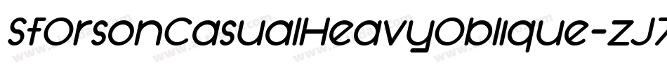 SfOrsonCasualHeavyOblique-zJ7G字体转换