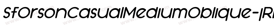 SfOrsonCasualMediumOblique-jRDj字体转换