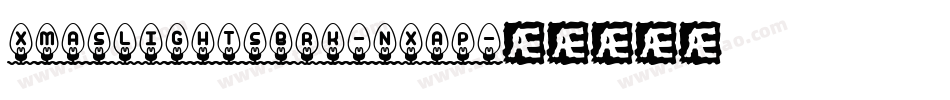 XmasLightsBrk-nXaP字体转换