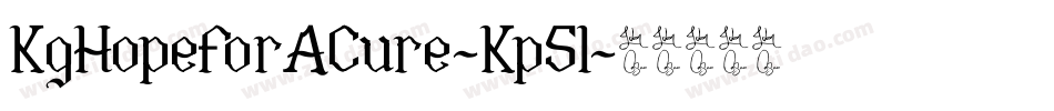 KgHopeForACure-Kp5l字体转换