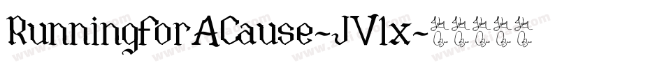 RunningForACause-JV1x字体转换