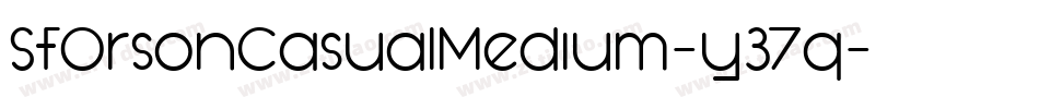 SfOrsonCasualMedium-y37q字体转换