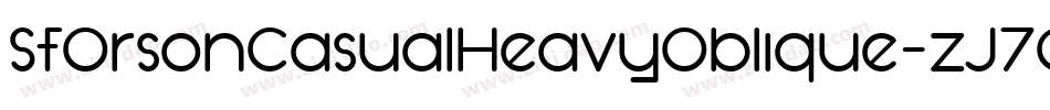 SfOrsonCasualHeavyOblique-zJ7G字体转换