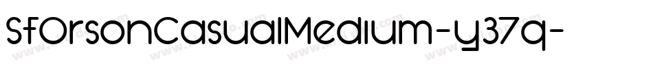 SfOrsonCasualMedium-y37q字体转换