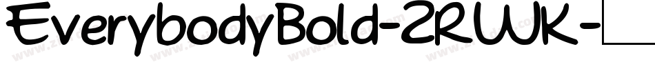 EverybodyBold-2RWK字体转换