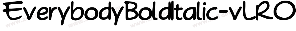 EverybodyBoldItalic-vLRO字体转换