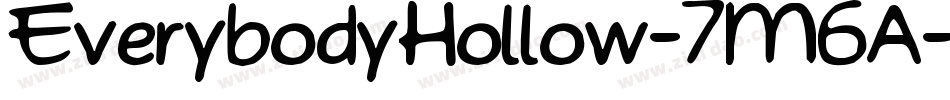 EverybodyHollow-7M6A字体转换