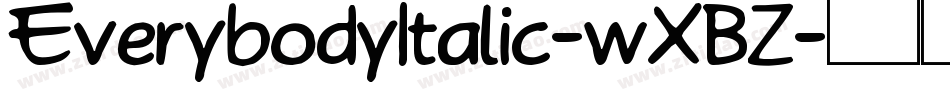 EverybodyItalic-wXBZ字体转换