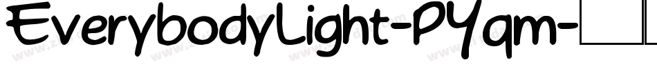 EverybodyLight-PYqm字体转换