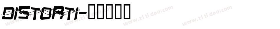 DISTORTI字体转换