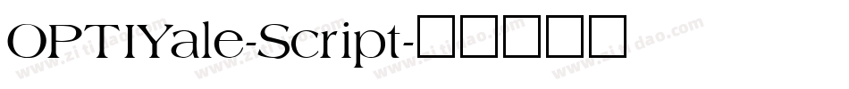 OPTIYale-Script字体转换