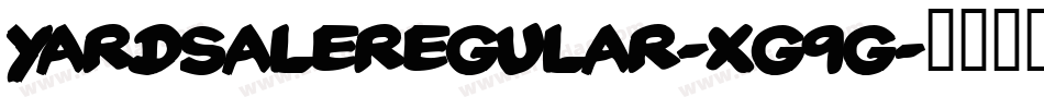 YardSaleRegular-XG9G字体转换