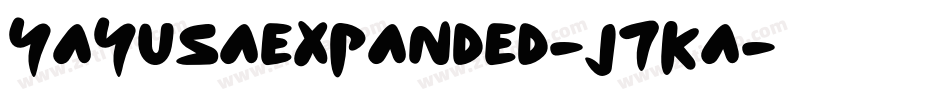 YayUsaExpanded-J7Ka字体转换