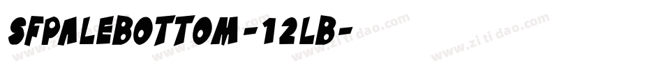 SfPaleBottom-12lB字体转换
