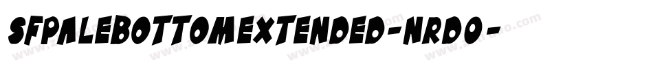 SfPaleBottomExtended-nrD0字体转换 SfPaleBottomExtended-nrD0字体转换