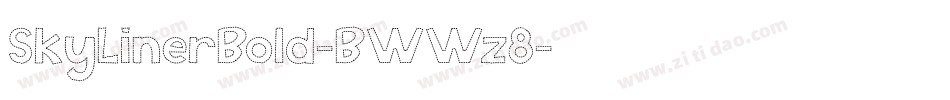 SkyLinerBold-BWWz8字体转换