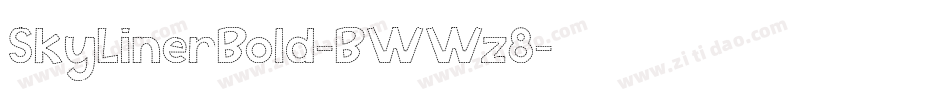 SkyLinerBold-BWWz8字体转换