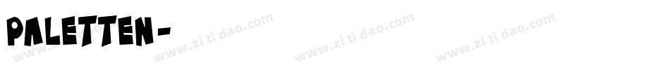 PALETTEN字体转换