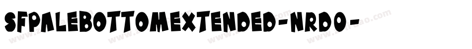 SfPaleBottomExtended-nrD0字体转换 SfPaleBottomExtended-nrD0字体转换