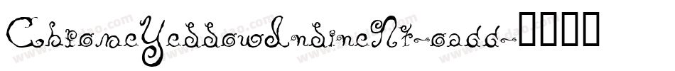 ChromeYellowInlineNf-0add字体转换