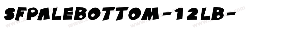 SfPaleBottom-12lB字体转换