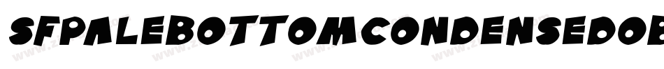 SfPaleBottomCondensedOblique-rr09字体转换
