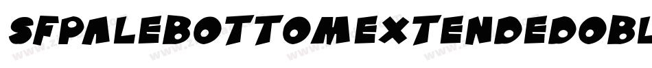 SfPaleBottomExtendedOblique-MLBx字体转换