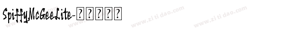 SpiffyMcGeeLite字体转换