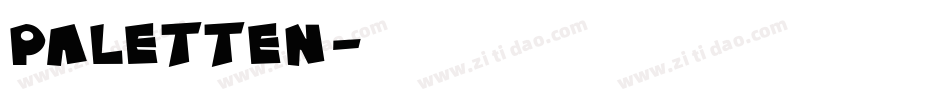 PALETTEN字体转换
