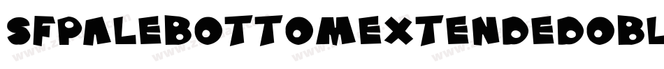 SfPaleBottomExtendedOblique-MLBx字体转换