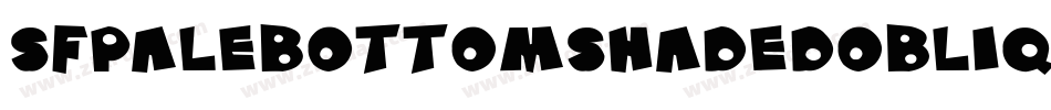 SfPaleBottomShadedOblique-KJ1D字体转换