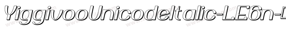 YiggivooUnicodeItalic-LE6n字体转换