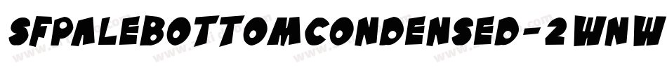 SfPaleBottomCondensed-2Wnw字体转换