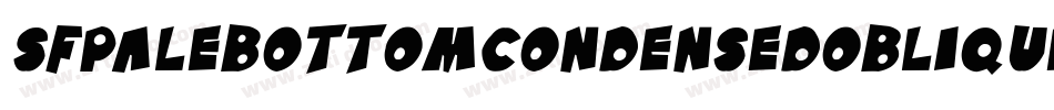 SfPaleBottomCondensedOblique-rr09字体转换
