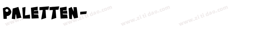PALETTEN字体转换