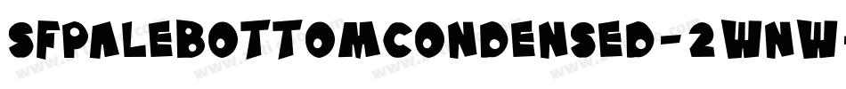SfPaleBottomCondensed-2Wnw字体转换