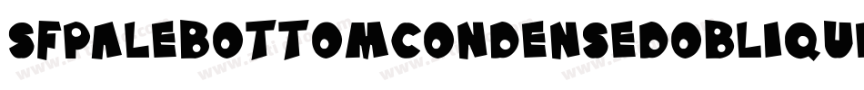 SfPaleBottomCondensedOblique-rr09字体转换