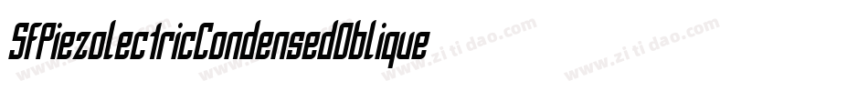 SfPiezolectricCondensedOblique-MLBn字体转换