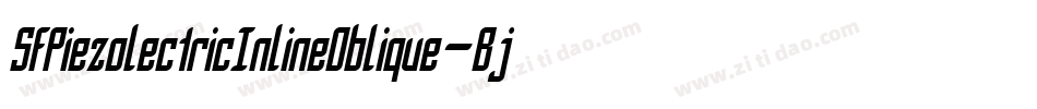 SfPiezolectricInlineOblique-Bjd8字体转换