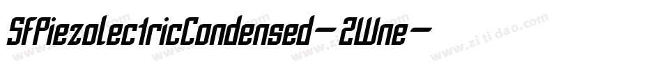 SfPiezolectricCondensed-2Wne字体转换